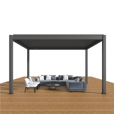 Pergola cu lambriuri din aluminiu